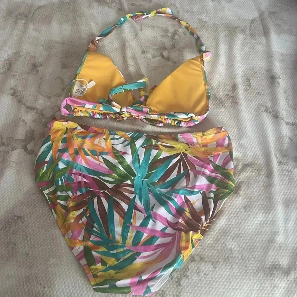 Bleu Rod Beattie Fantasy Island Tall Triangle Top and High Waist Bottom - Picture 11 of 14